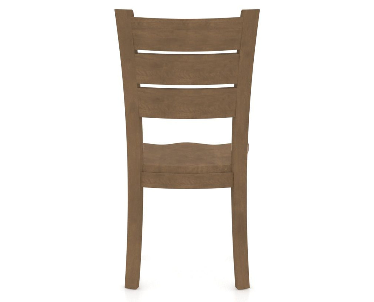 Canadel Lat Dining Chair in Pecan Washed, back view