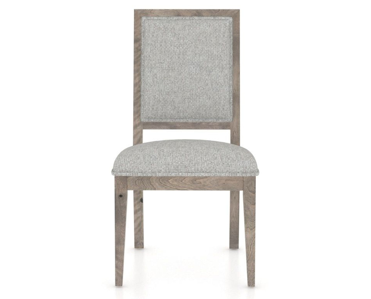 Canadel Loft Upholstered Dining Chair 312A in 7C Fabric and 08 Shadow, front view
