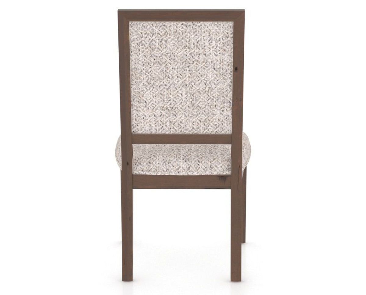 Canadel Loft Upholstered Dining Chair 312A in FP Crypton® and 19 Cognac Washed, back view