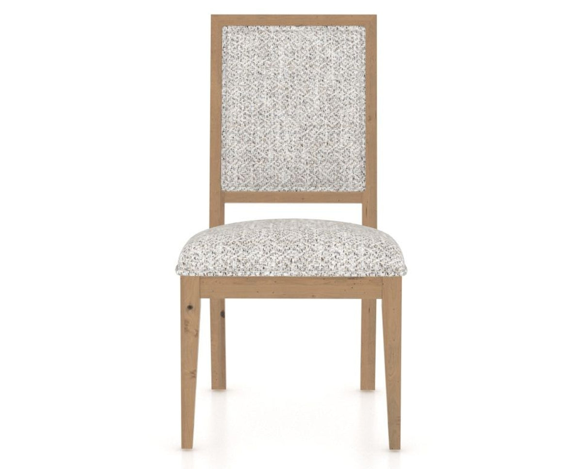 Canadel Loft Upholstered Dining Chair 312A in FP Crypton® and 20 Caramel Washed, front view