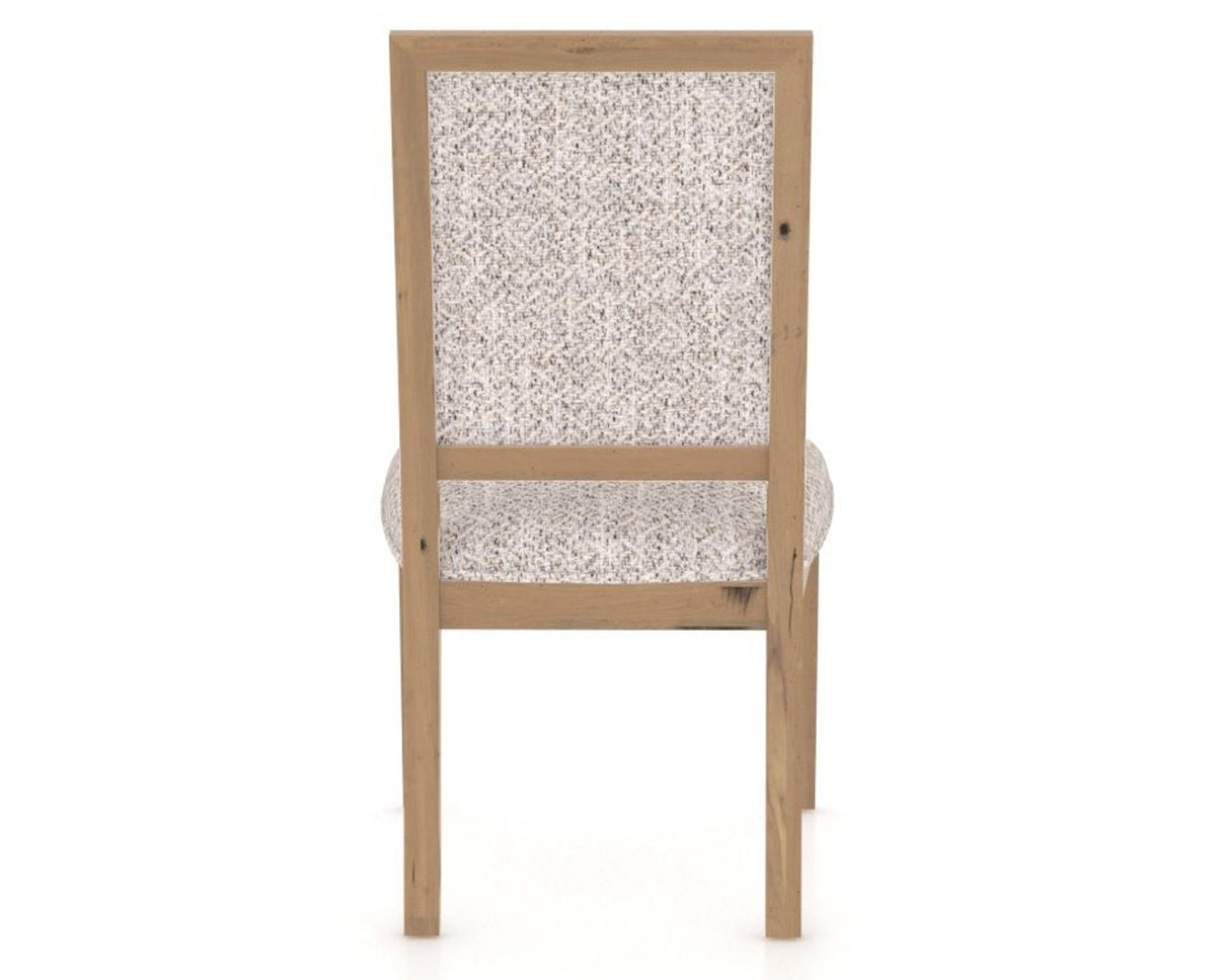 Canadel Loft Upholstered Dining Chair 312A in FP Crypton® and 20 Caramel Washed, back view
