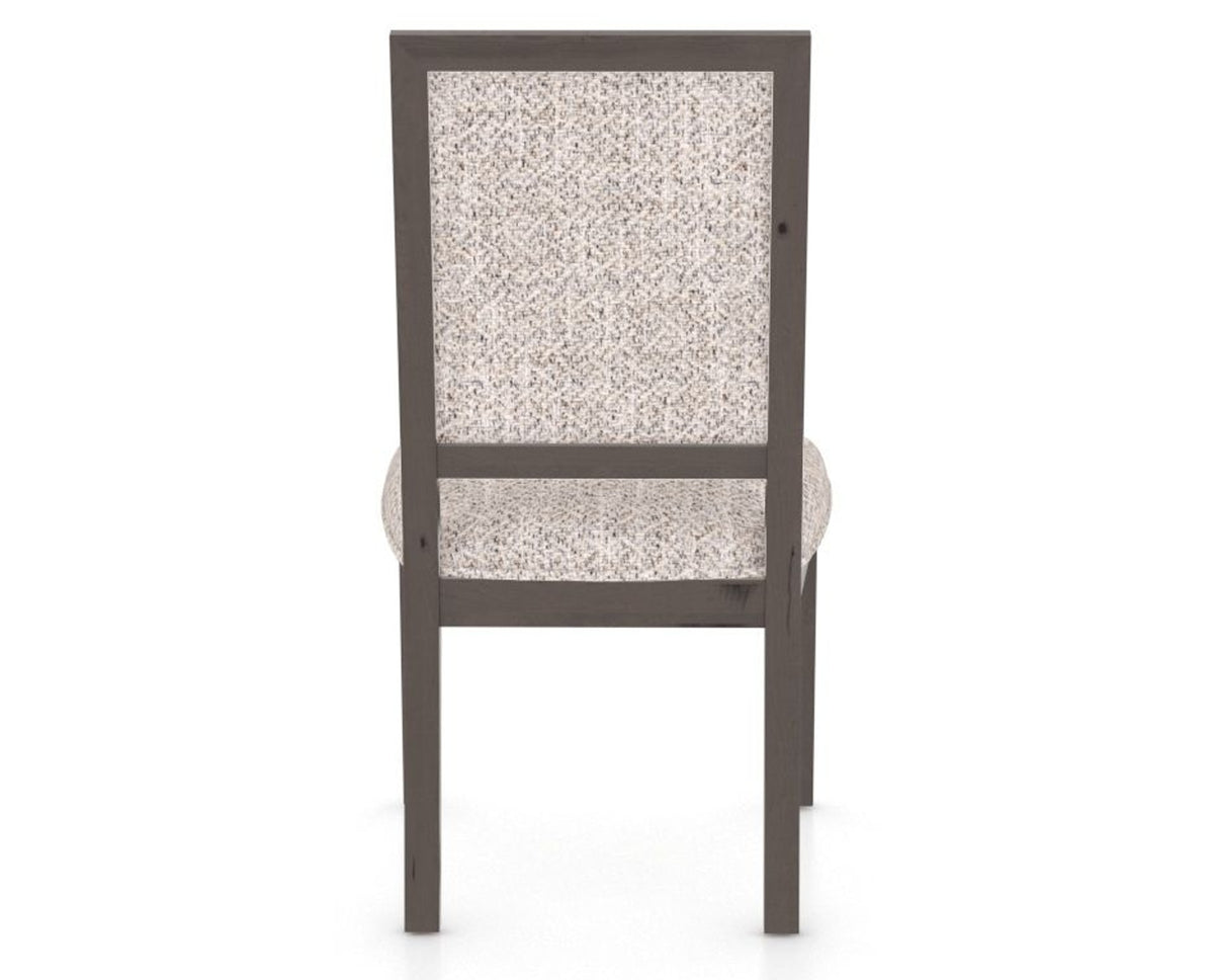 Canadel Loft Upholstered Dining Chair 312A in FP Crypton® and 29 Hazelnut Washed, back view