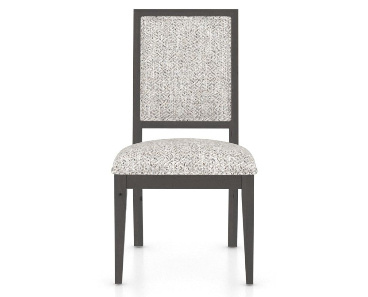 Canadel Loft Upholstered Dining Chair 312A in FP Crypton® and 59 Davy's Grey, front view