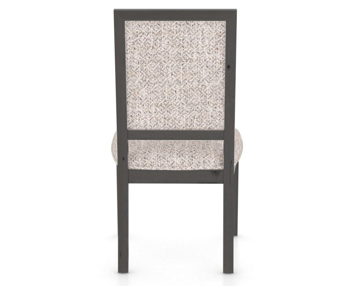 Canadel Loft Upholstered Dining Chair 312A in FP Crypton® and 59 Davy's Grey, back view