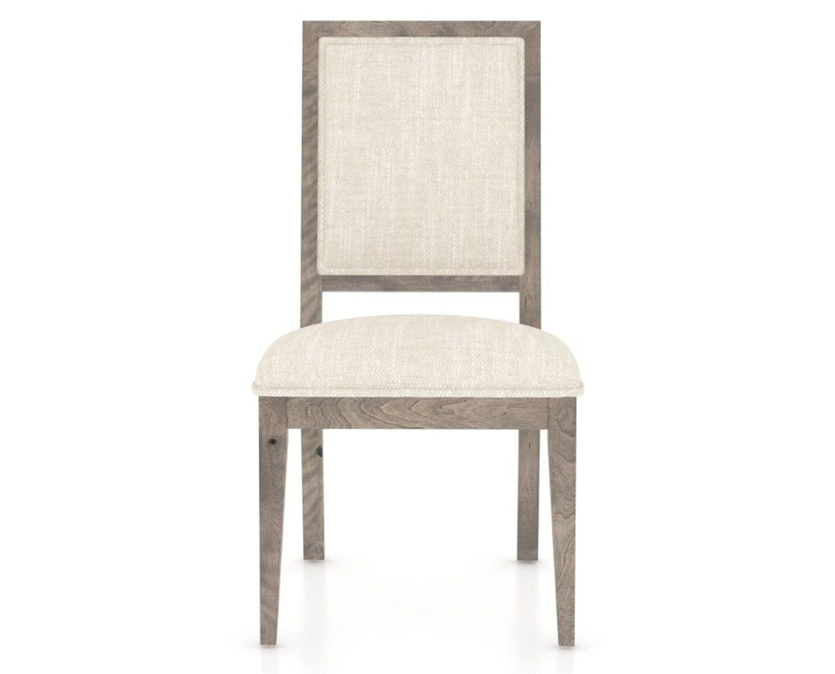 Canadel Loft Upholstered Dining Chair 312A in FT InsideOut® and 08 Shadow, front view