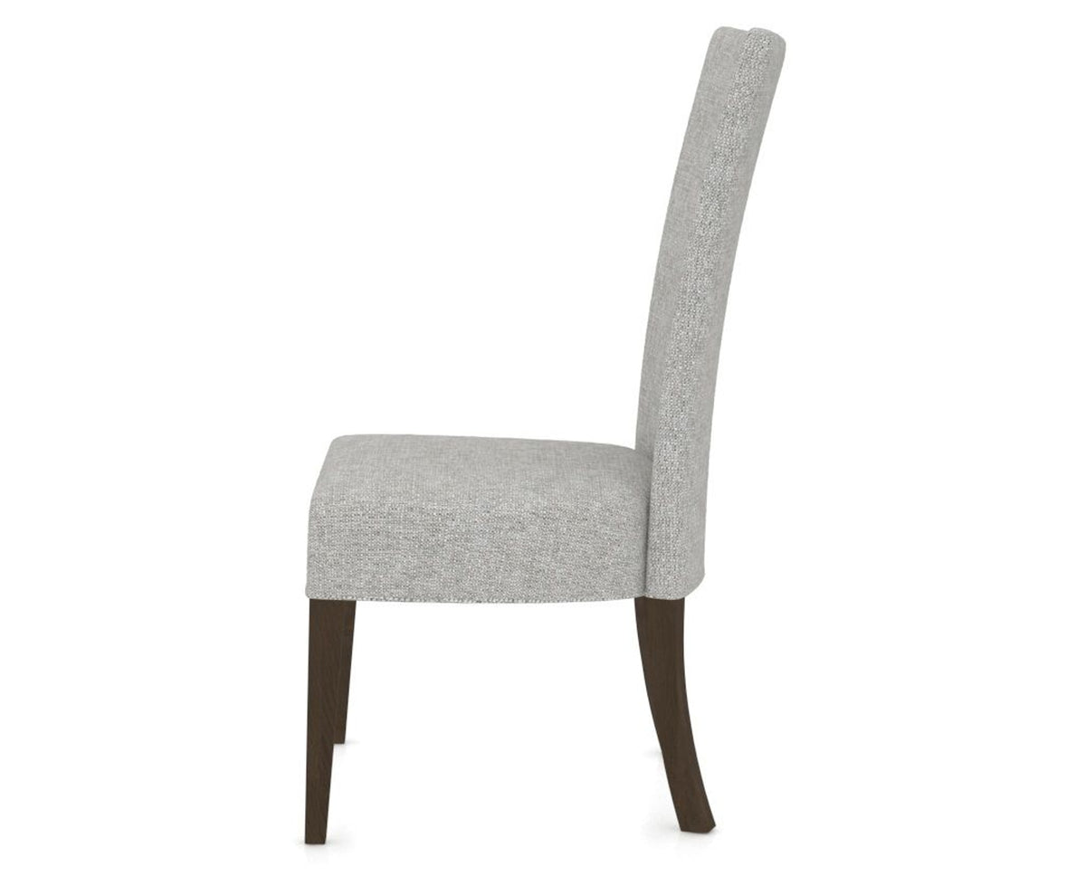 Canadel Upholstered Dining Chair 5013 in 7C Fabric and 29 Hazelnut Washed, side view