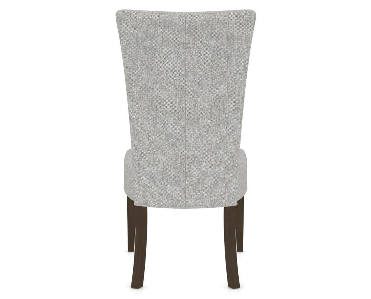 Canadel Upholstered Dining Chair 5013 in 7C Fabric and 29 Hazelnut Washed, back view