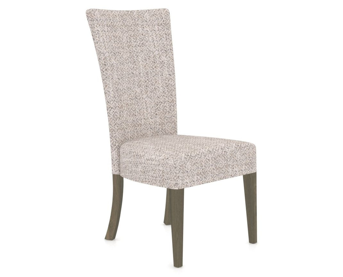 Canadel Upholstered Dining Chair 5013 in FP Crypton® and 08 Shadow, three-quarter view