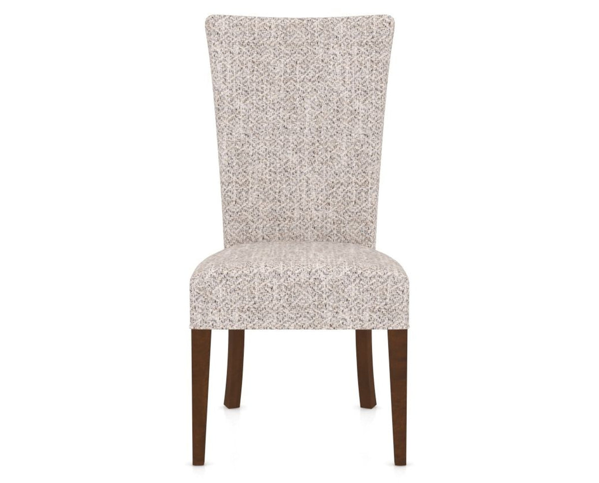 Canadel Upholstered Dining Chair 5013 in FP Crypton® and 19 Cognac Washed, front view