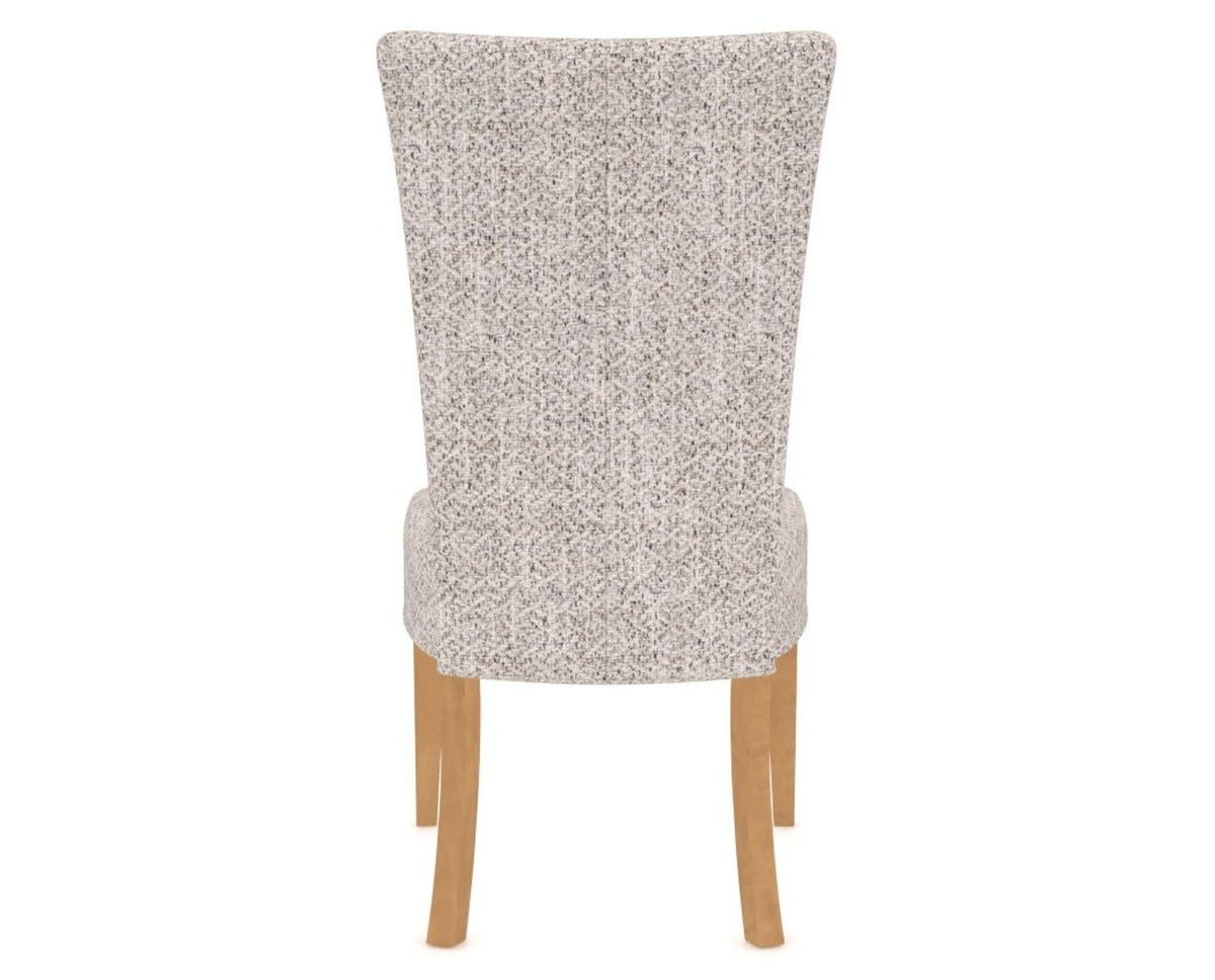 Canadel Upholstered Dining Chair 5013 in FP Crypton® and 20 Caramel Washed, back view