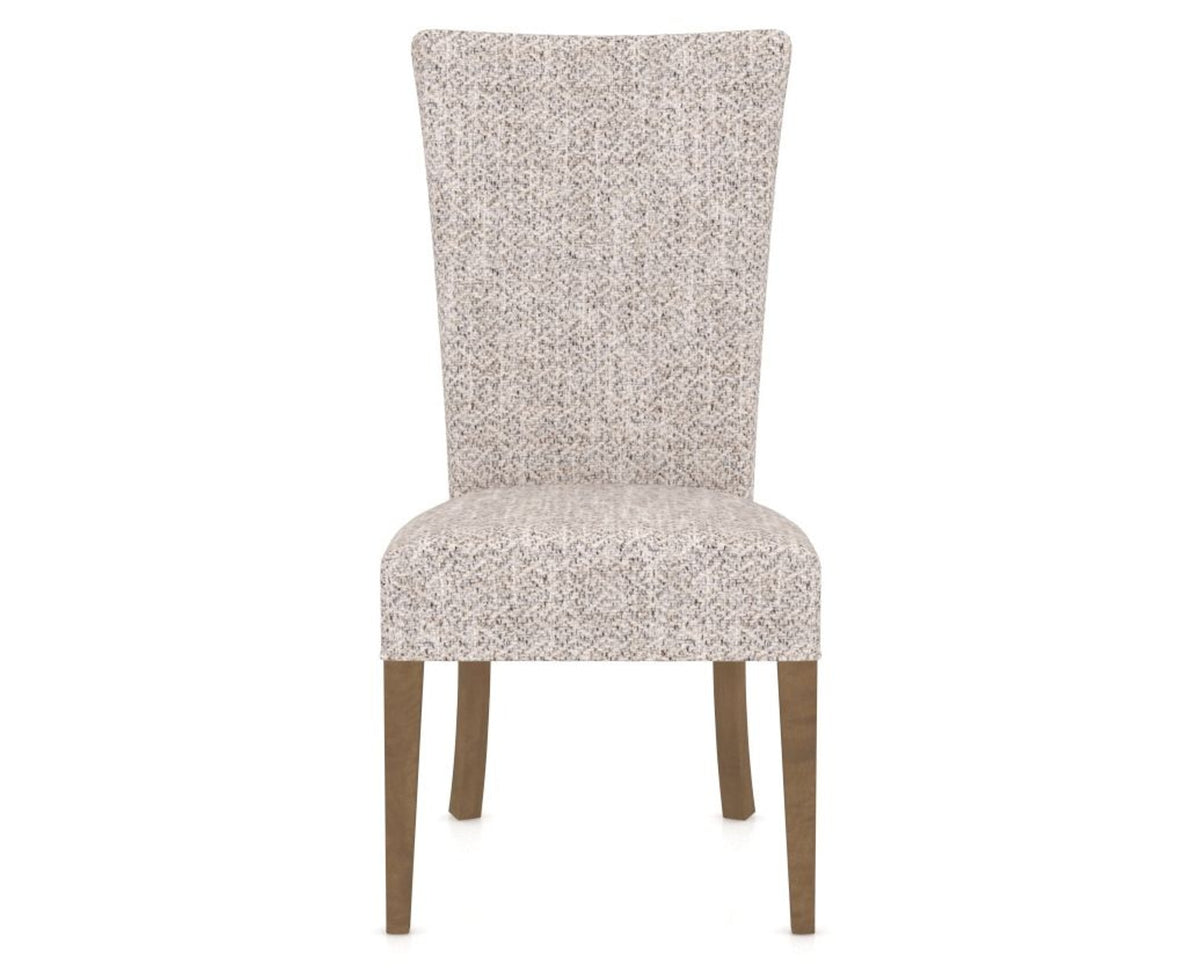 Canadel Upholstered Dining Chair 5013 in FP Crypton® and 25 Pecan Washed, front view