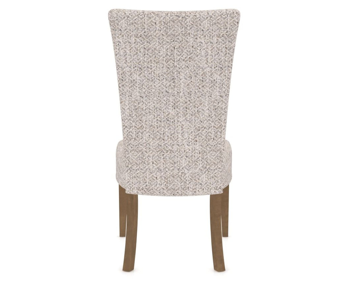 Canadel Upholstered Dining Chair 5013 in FP Crypton® and 25 Pecan Washed, back view
