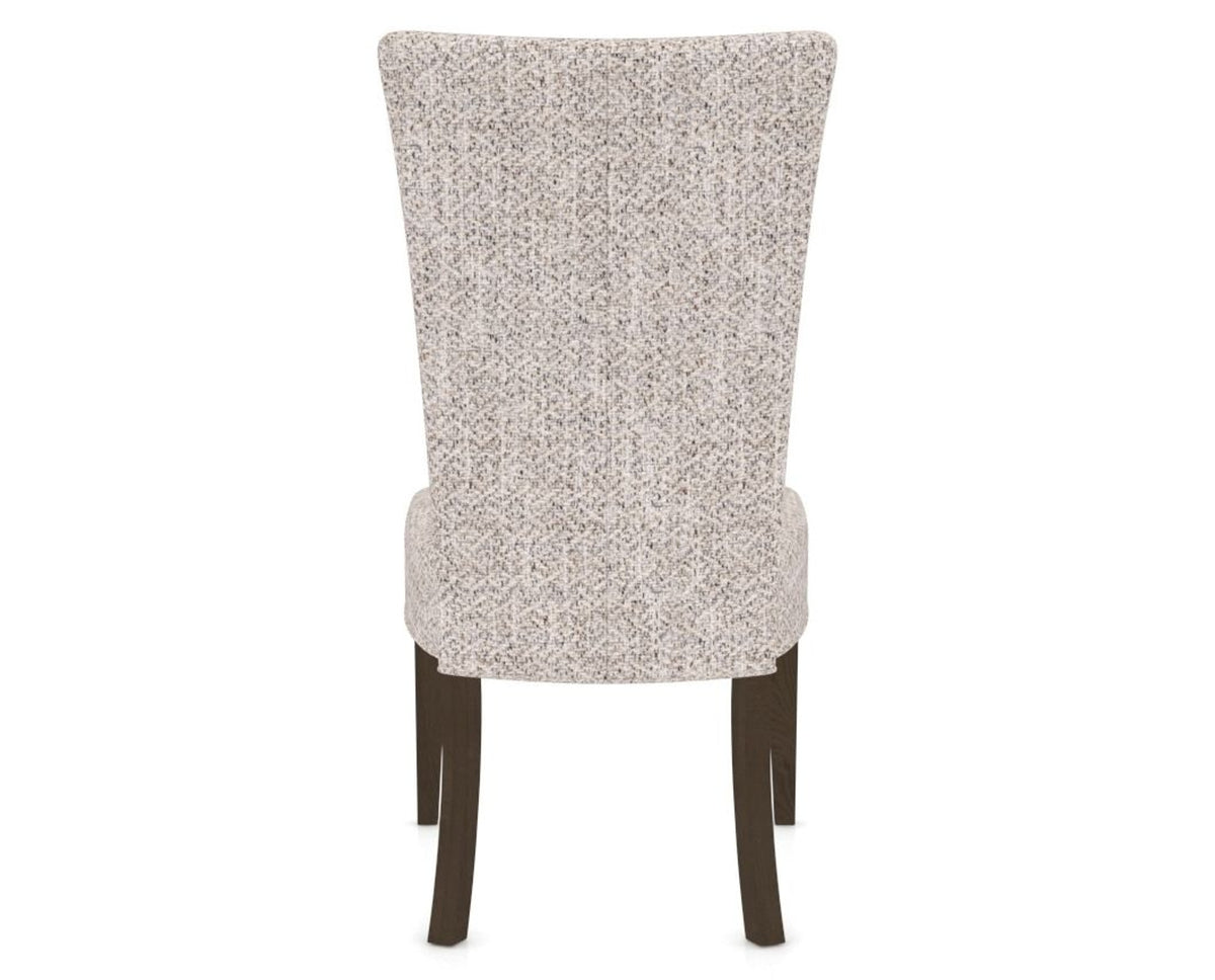 Canadel Upholstered Dining Chair 5013 in FP Crypton® and 29 Hazelnut Washed, back view