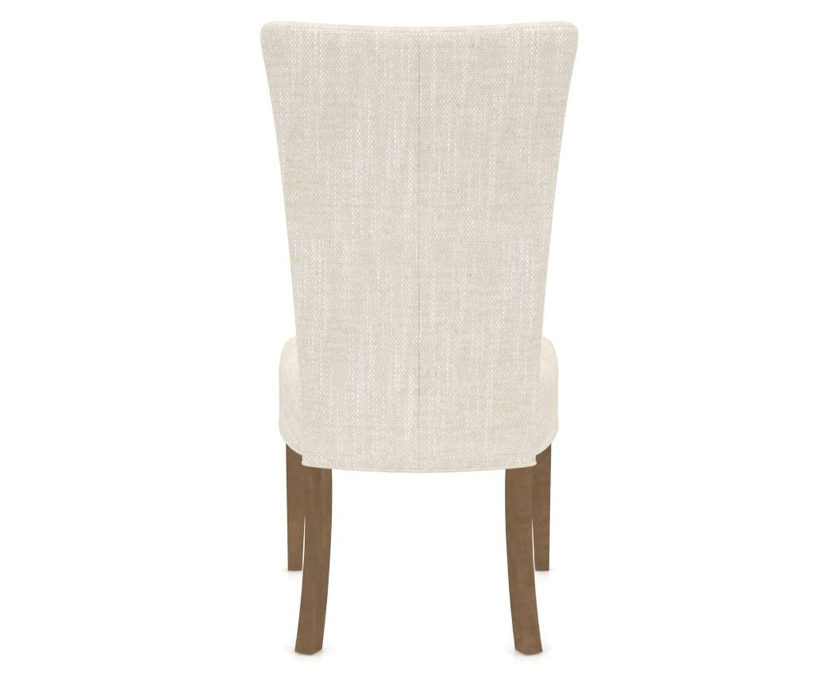 Canadel Upholstered Dining Chair 5013 in FT InsideOut® and 25 Pecan Washed, back view