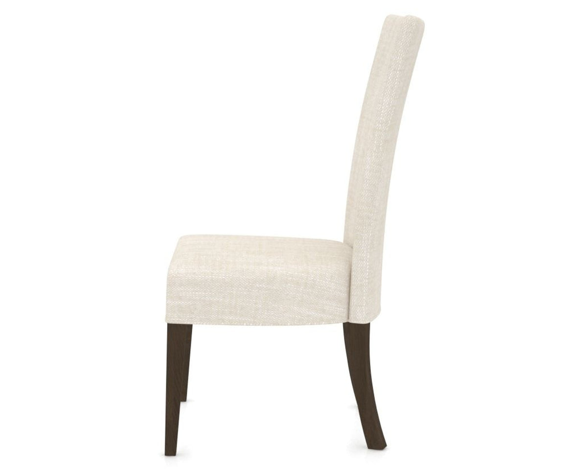 Canadel Upholstered Dining Chair 5013 in FT InsideOut® and 29 Hazelnut Washed, side view
