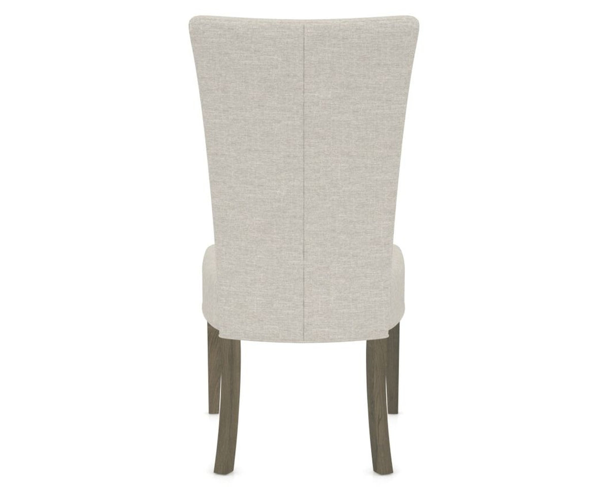 Canadel Upholstered Dining Chair 5013 in TB Fabric and 08 Shadow, back view