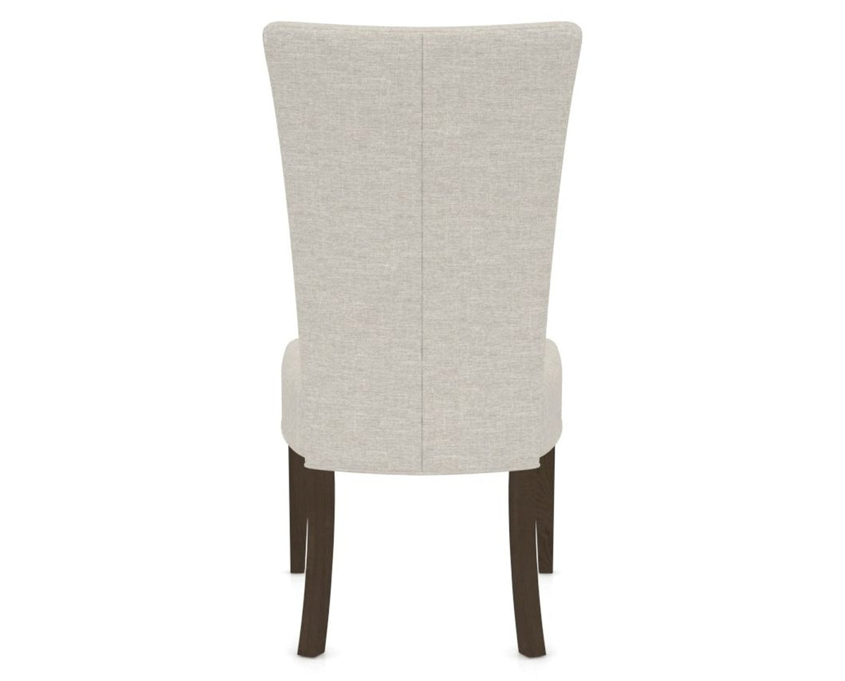 Canadel Upholstered Dining Chair 5013 in TB Fabric and 29 Hazelnut Washed, back view