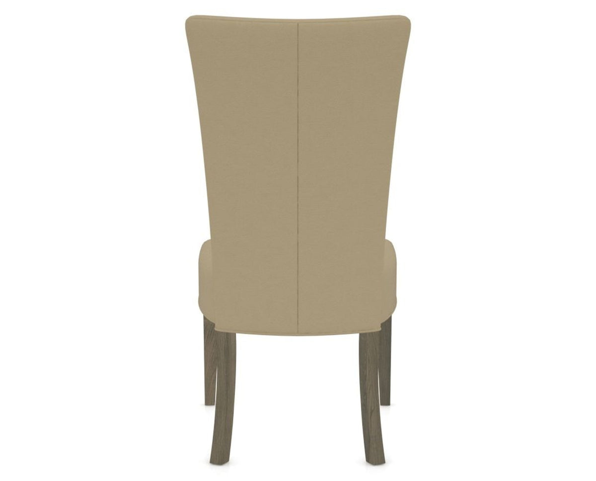 Canadel Upholstered Dining Chair 5013 in XY Faux Leather and 08 Shadow, back view
