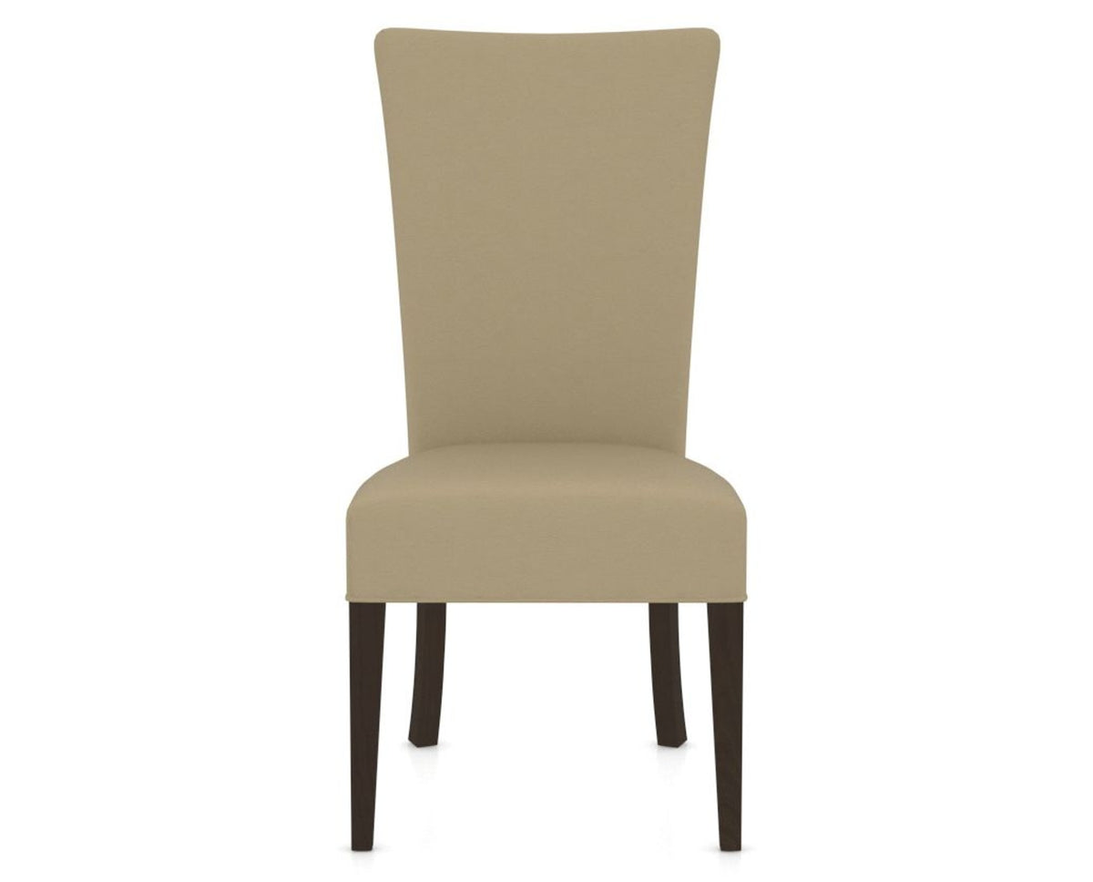 Canadel Upholstered Dining Chair 5013 in XY Faux Leather and 59 Davy's Grey, front view