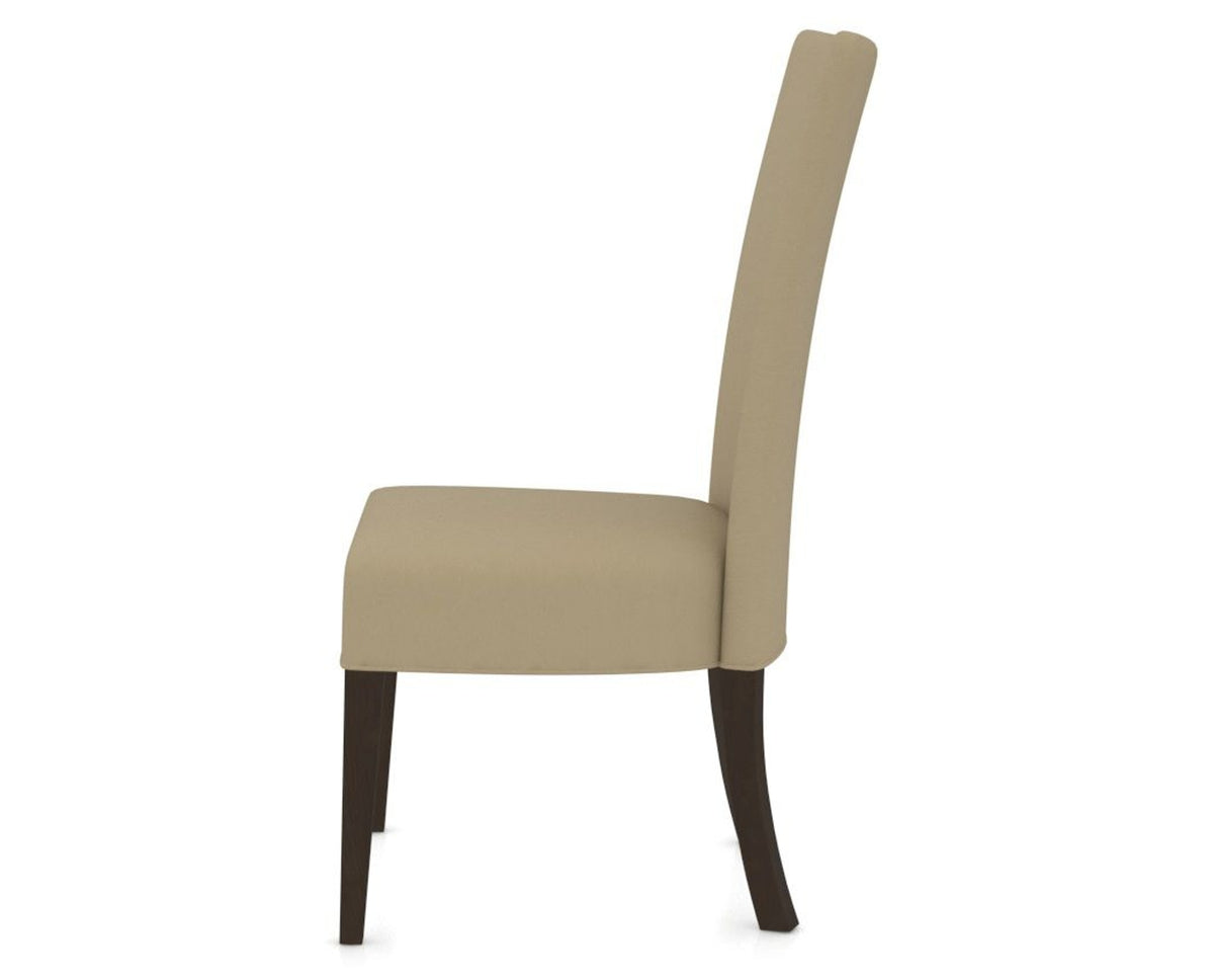 Canadel Upholstered Dining Chair 5013 in XY Faux Leather and 59 Davy's Grey, side view