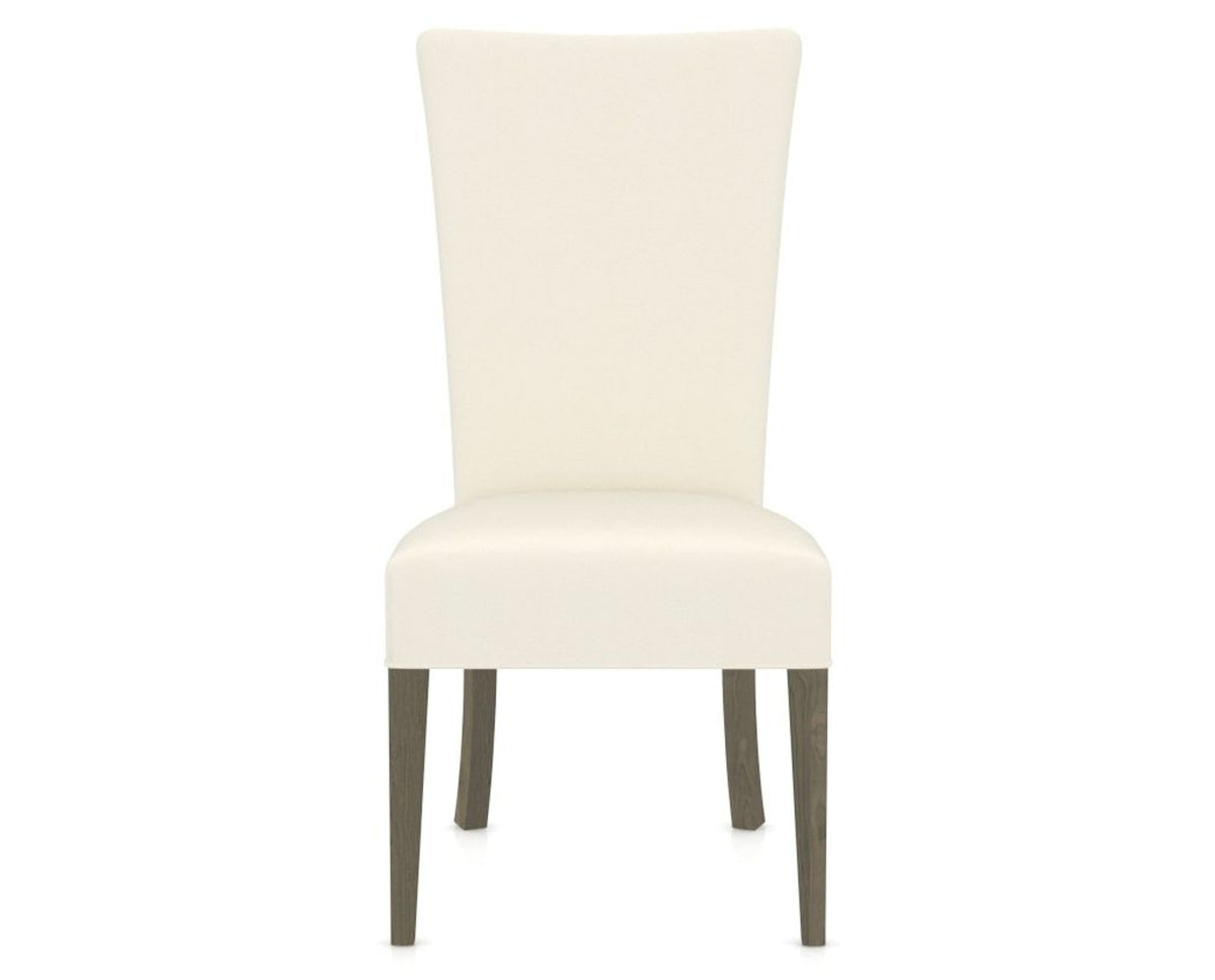 Canadel Upholstered Dining Chair 5013 in YJ Faux Leather and 08 Shadow, front view