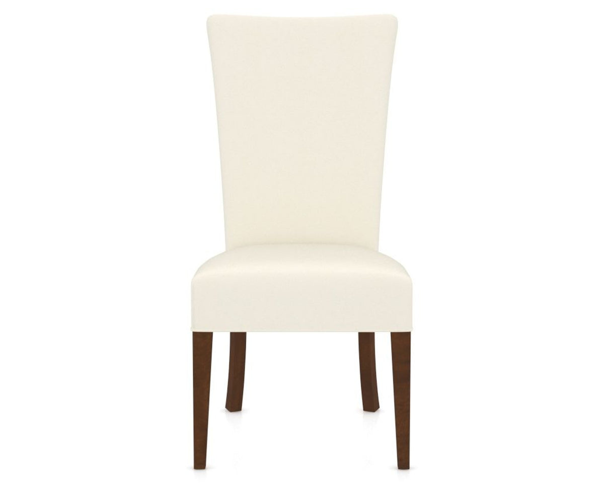 Canadel Upholstered Dining Chair 5013 in YJ Faux Leather and 19 Cognac Washed, front view
