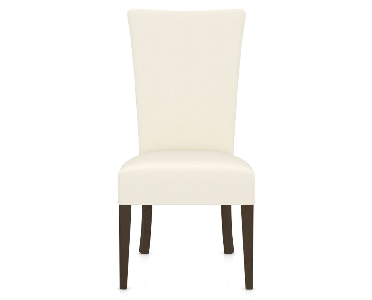 Canadel Upholstered Dining Chair 5013 in YJ Faux Leather and 29 Hazelnut Washed, front view
