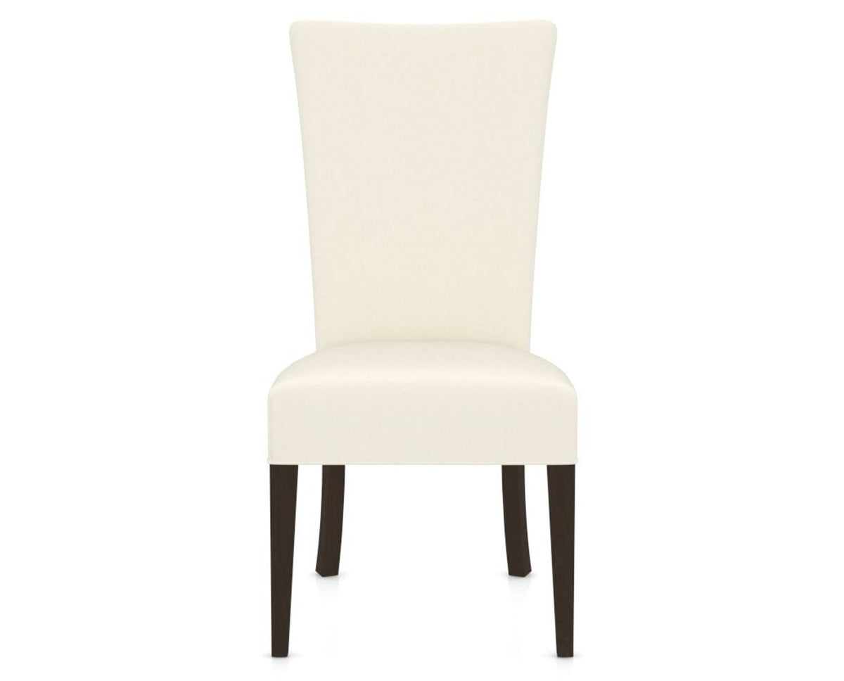 Canadel Upholstered Dining Chair 5013 in YJ Faux Leather and 59 Davy's Grey, front view
