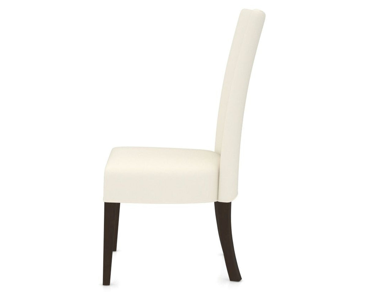 Canadel Upholstered Dining Chair 5013 in YJ Faux Leather and 59 Davy's Grey, side view