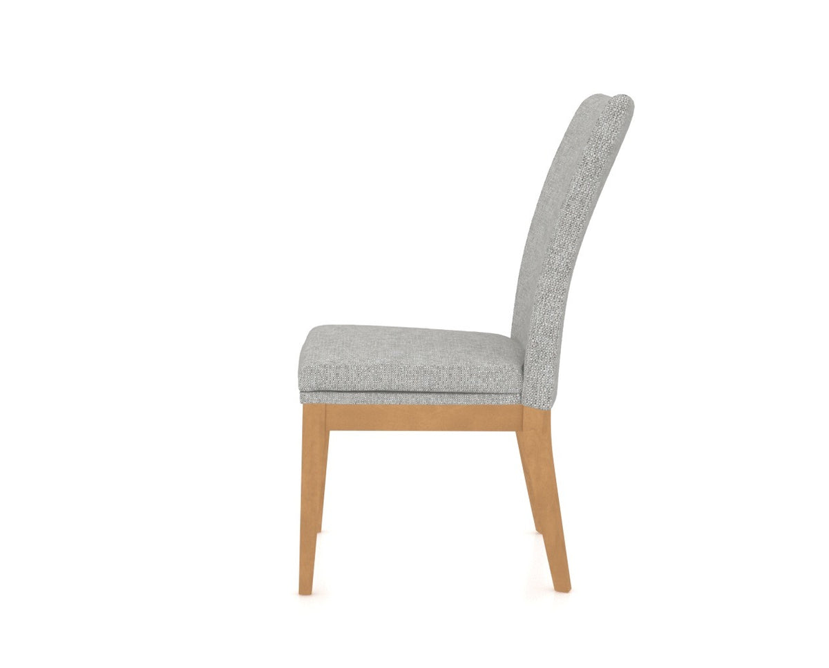 Canadel Frank Dining Chair in Caramel Washed, 7C Fabric, side view