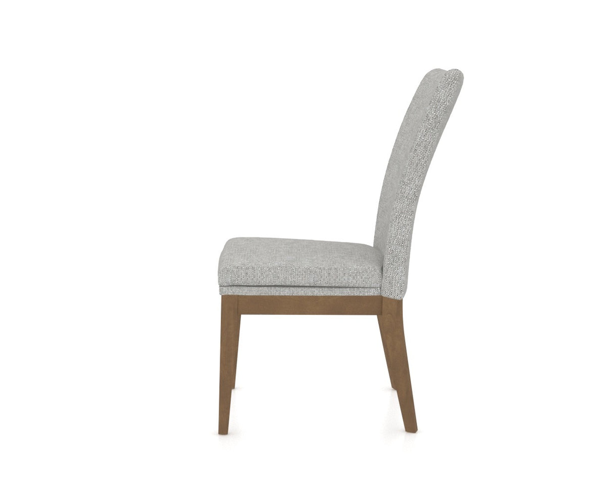 Canadel Frank Dining Chair in Pecan Washed, 7C Fabric, side view