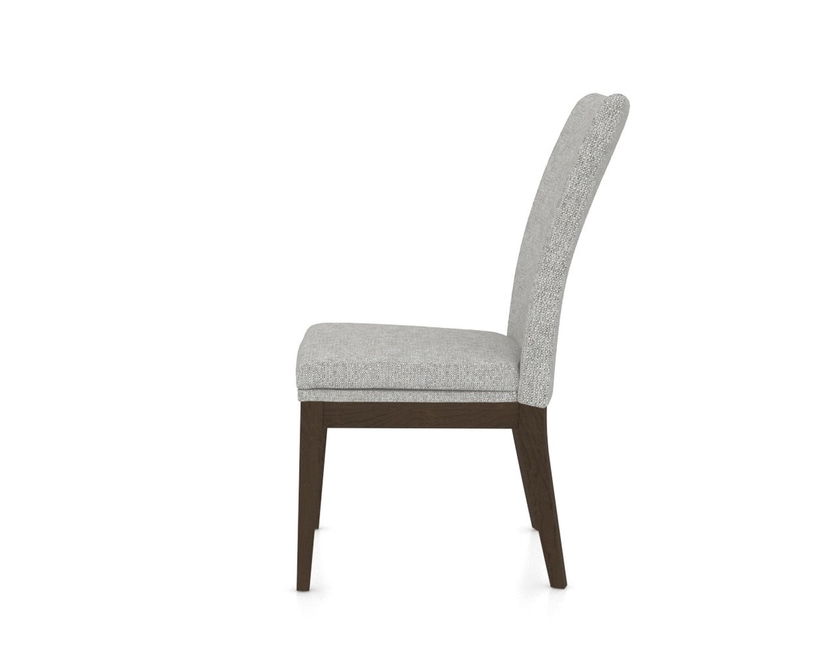 Canadel Frank Dining Chair in Hazelnut Washed, 7C Fabric, side view