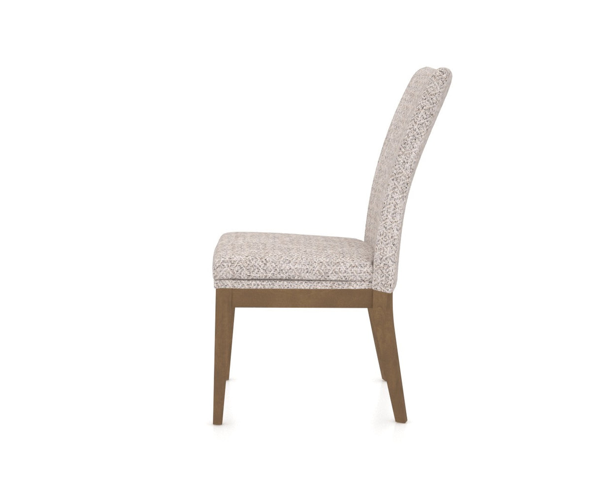 Canadel Frank Dining Chair in Pecan Washed, FP Crypton®, side view