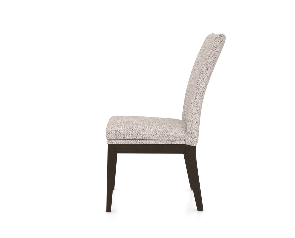 Canadel Frank Dining Chair in Davy's Grey, FP Crypton®, side view