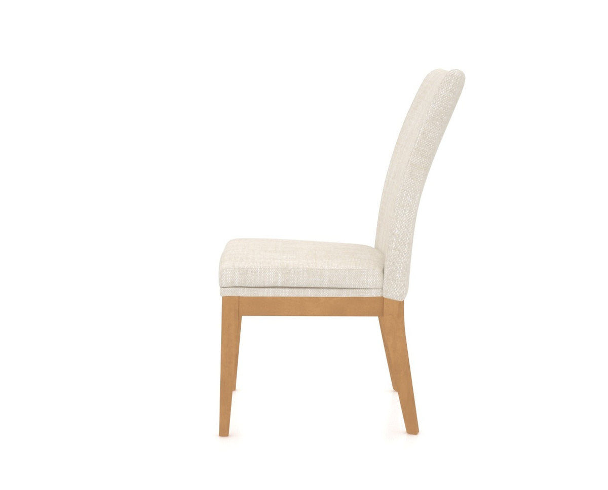Canadel Frank Dining Chair in Caramel Washed, FT InsideOut®, side view