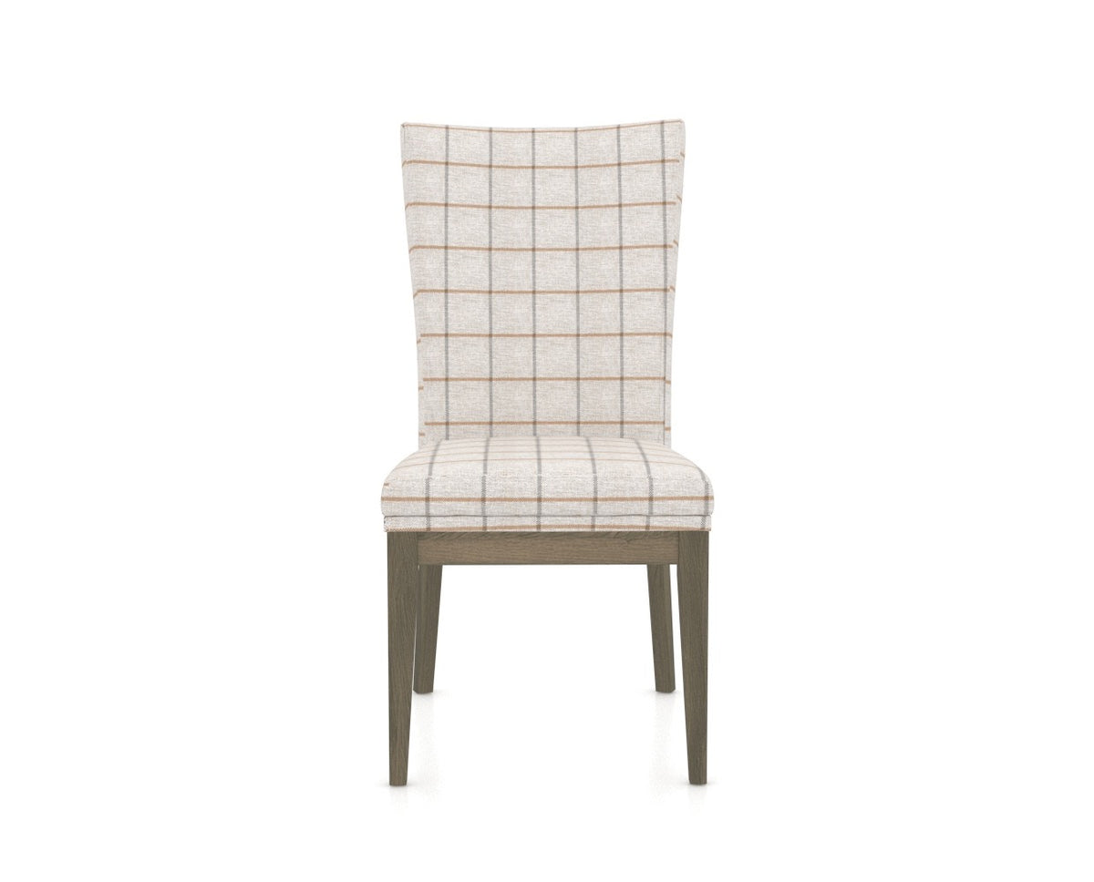 Canadel Frank Dining Chair in Shadow, OZ Fabric, front view