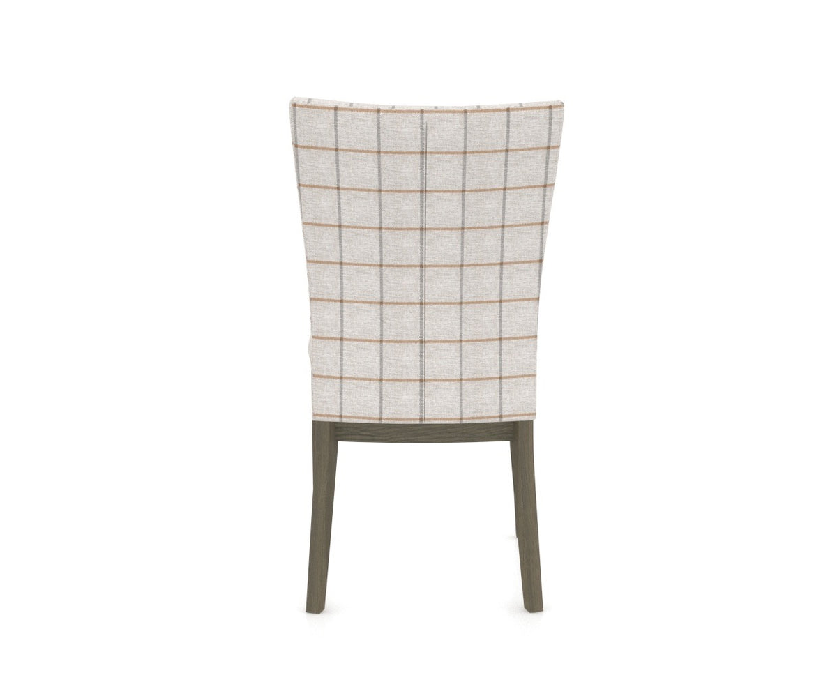 Canadel Frank Dining Chair in Shadow, OZ Fabric, back view