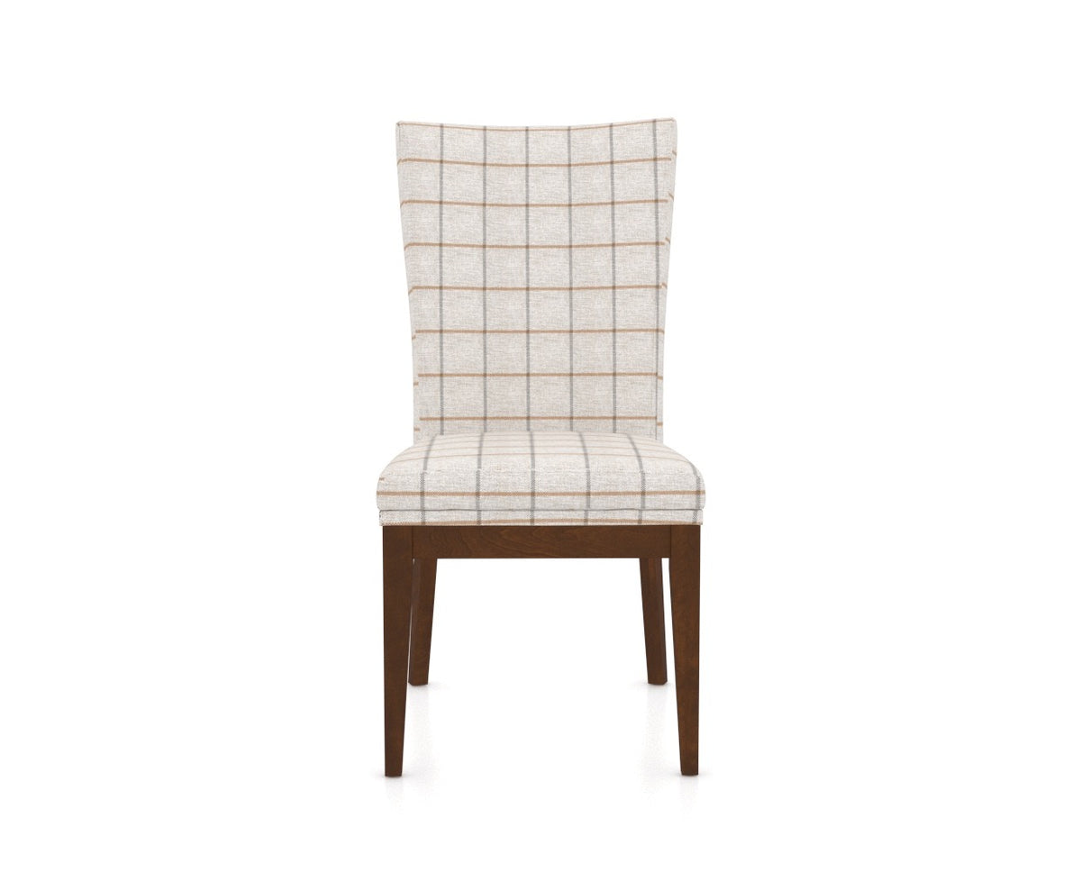 Canadel Frank Dining Chair in Cognac Washed, OZ Fabric, front view