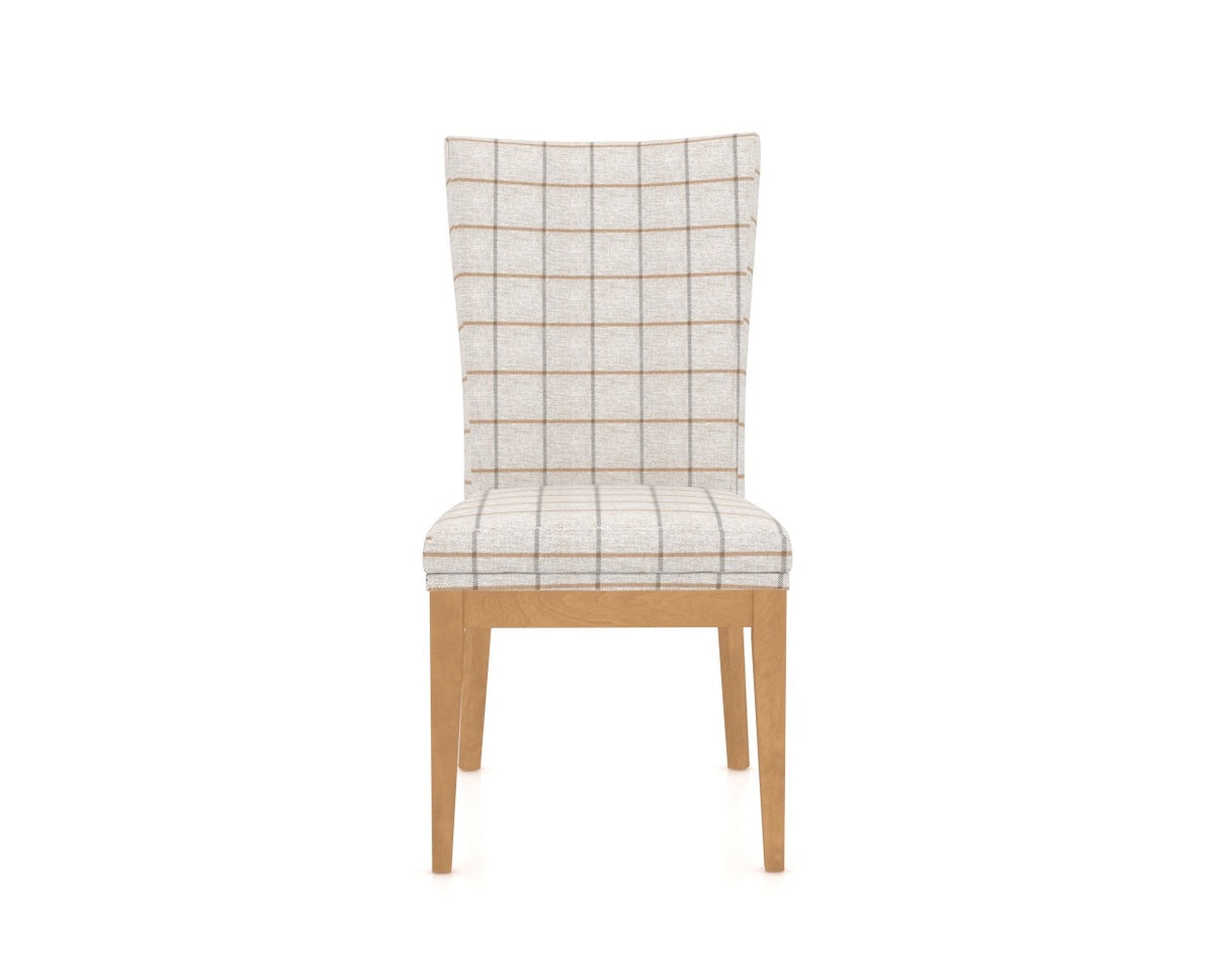 Canadel Frank Dining Chair in Caramel Washed, OZ Fabric, front view