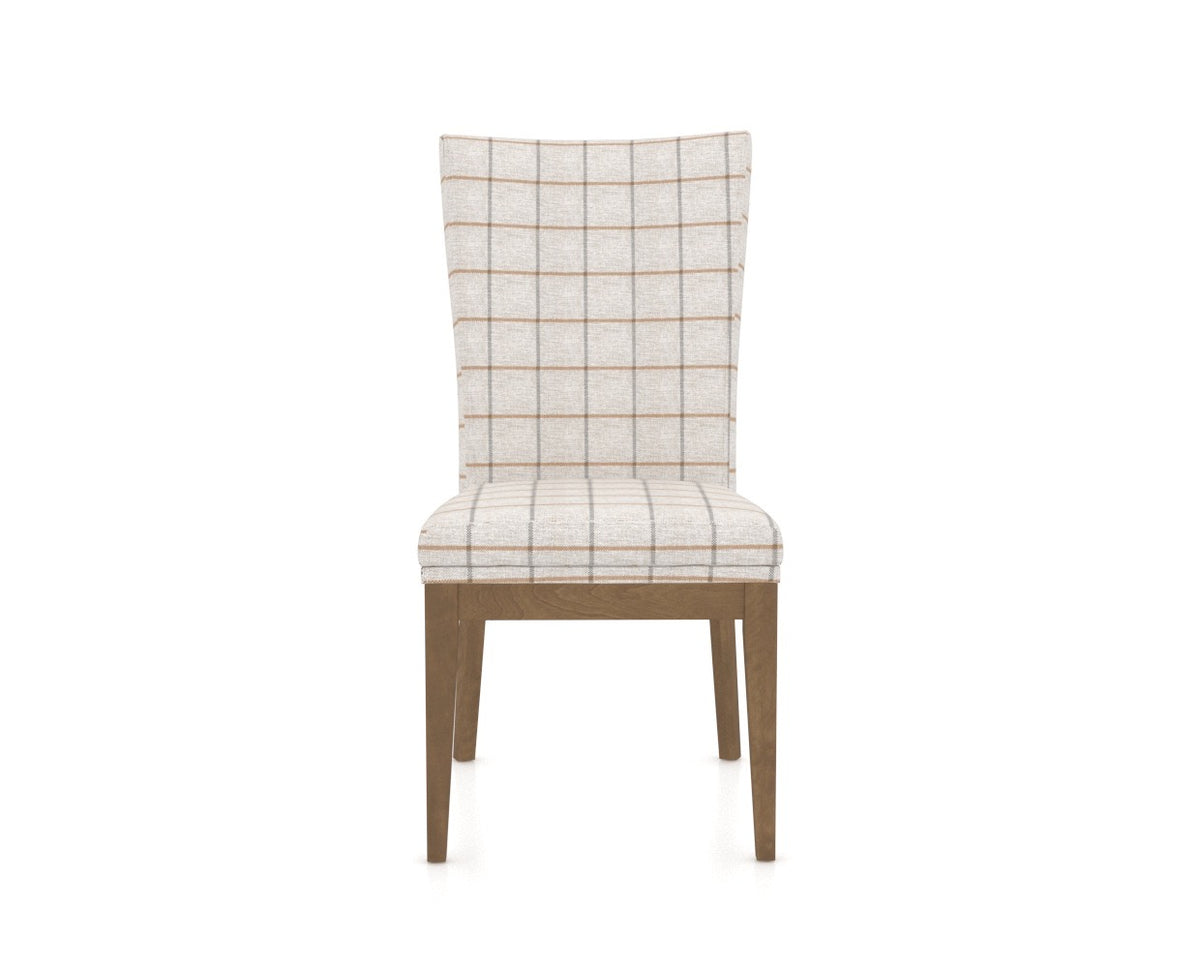 Canadel Frank Dining Chair in Pecan Washed, OZ Fabric, front view