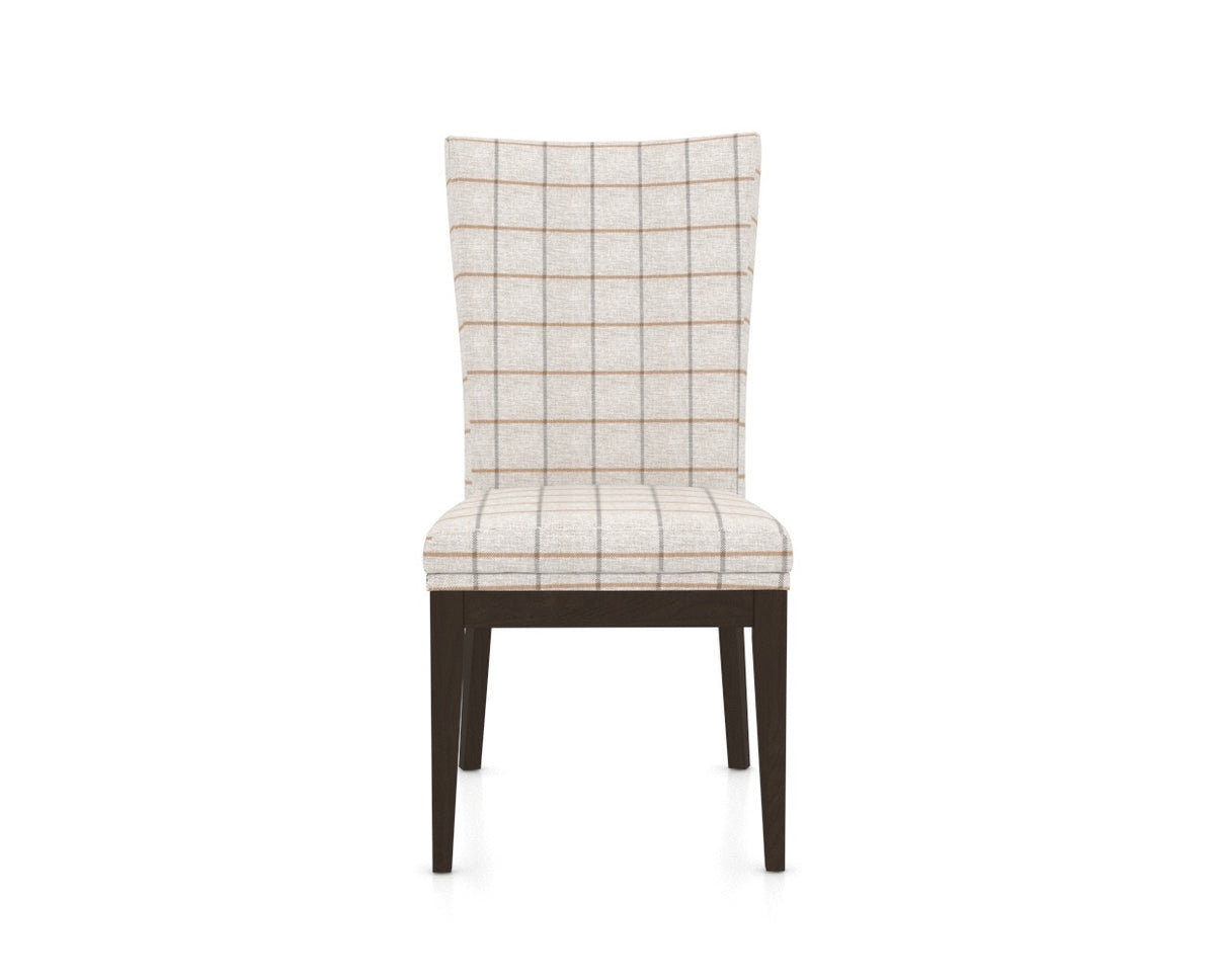 Canadel Frank Dining Chair in Davy's Grey, OZ Fabric, front view