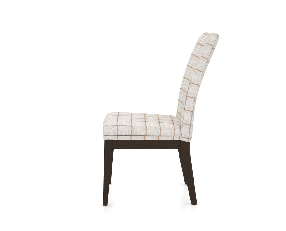 Canadel Frank Dining Chair in Davy's Grey, OZ Fabric, side view