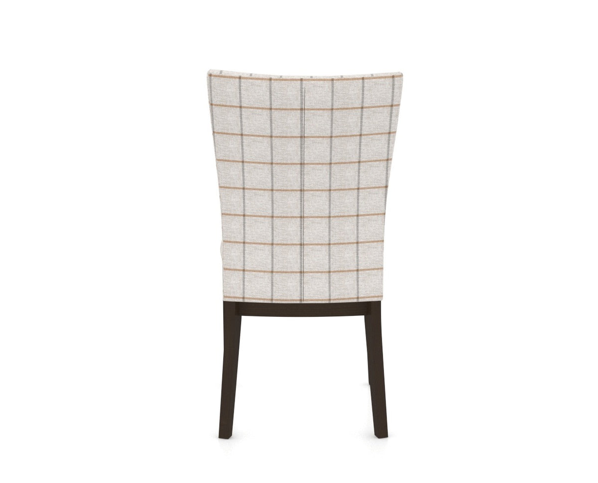 Canadel Frank Dining Chair in Davy's Grey, OZ Fabric, back view