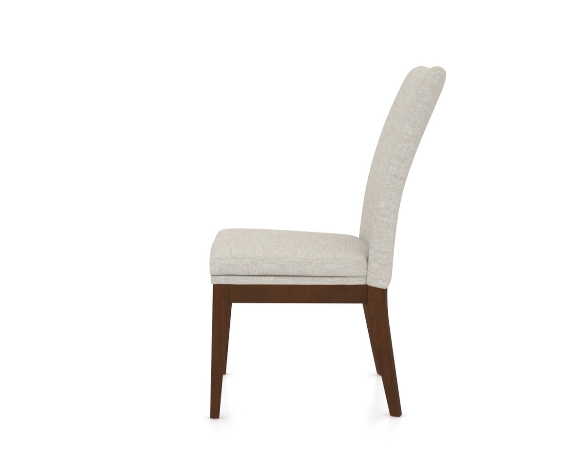 Canadel Frank Dining Chair in Cognac Washed, TB Fabric, side view