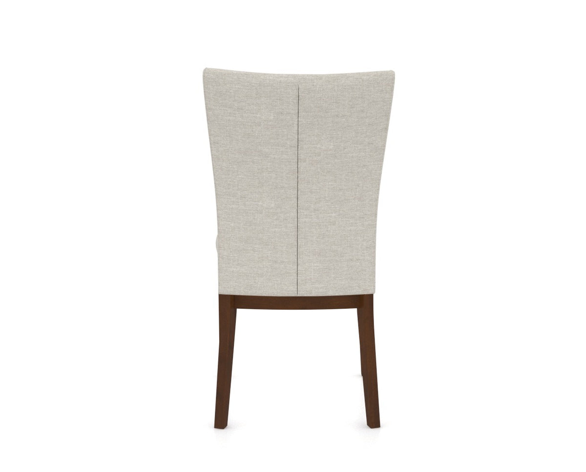 Canadel Frank Dining Chair in Cognac Washed, TB Fabric, back view