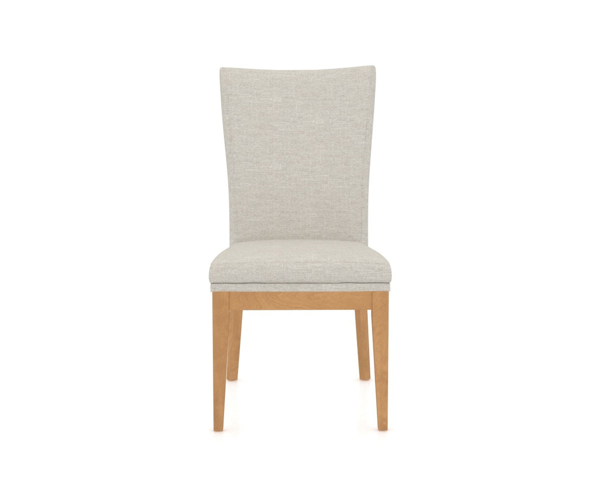 Canadel Frank Dining Chair in Caramel Washed, TB Fabric, front view