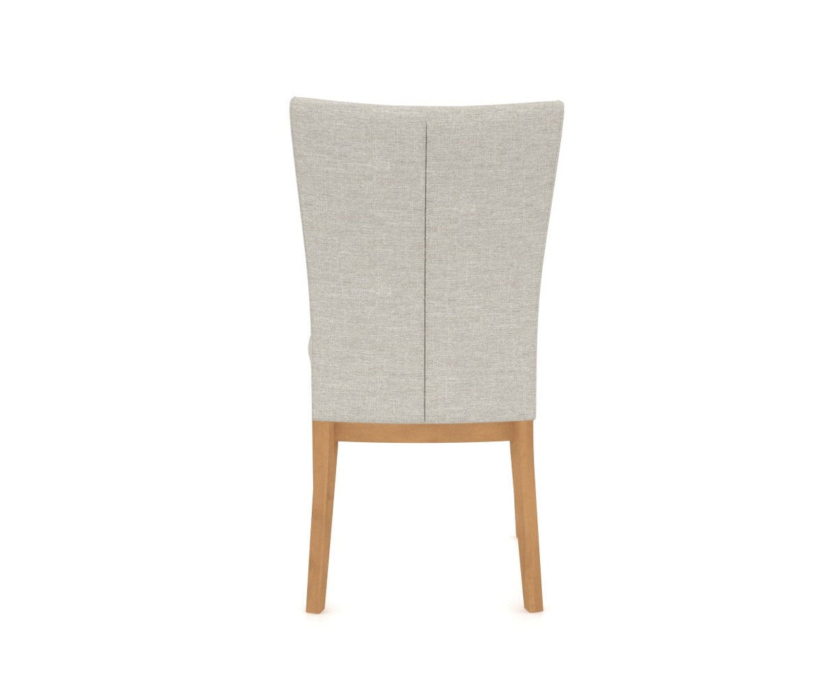Canadel Frank Dining Chair in Caramel Washed, TB Fabric, back view