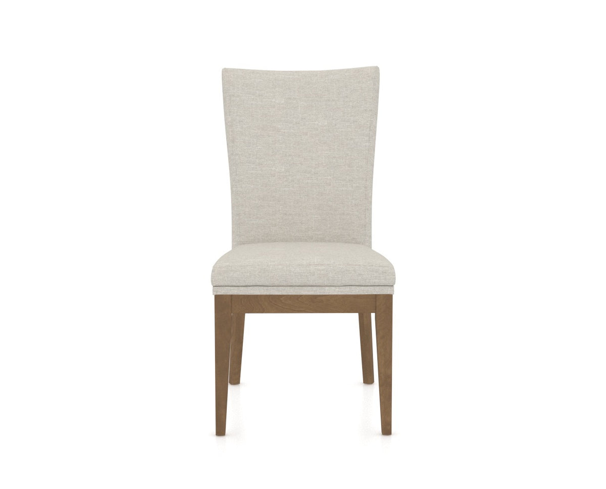 Canadel Frank Dining Chair in Pecan Washed, TB Fabric, front view