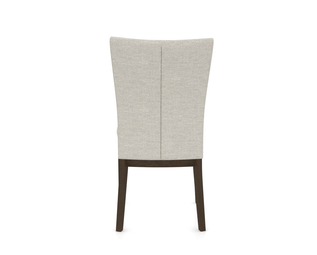Canadel Frank Dining Chair in Hazelnut Washed, TB Fabric, back view