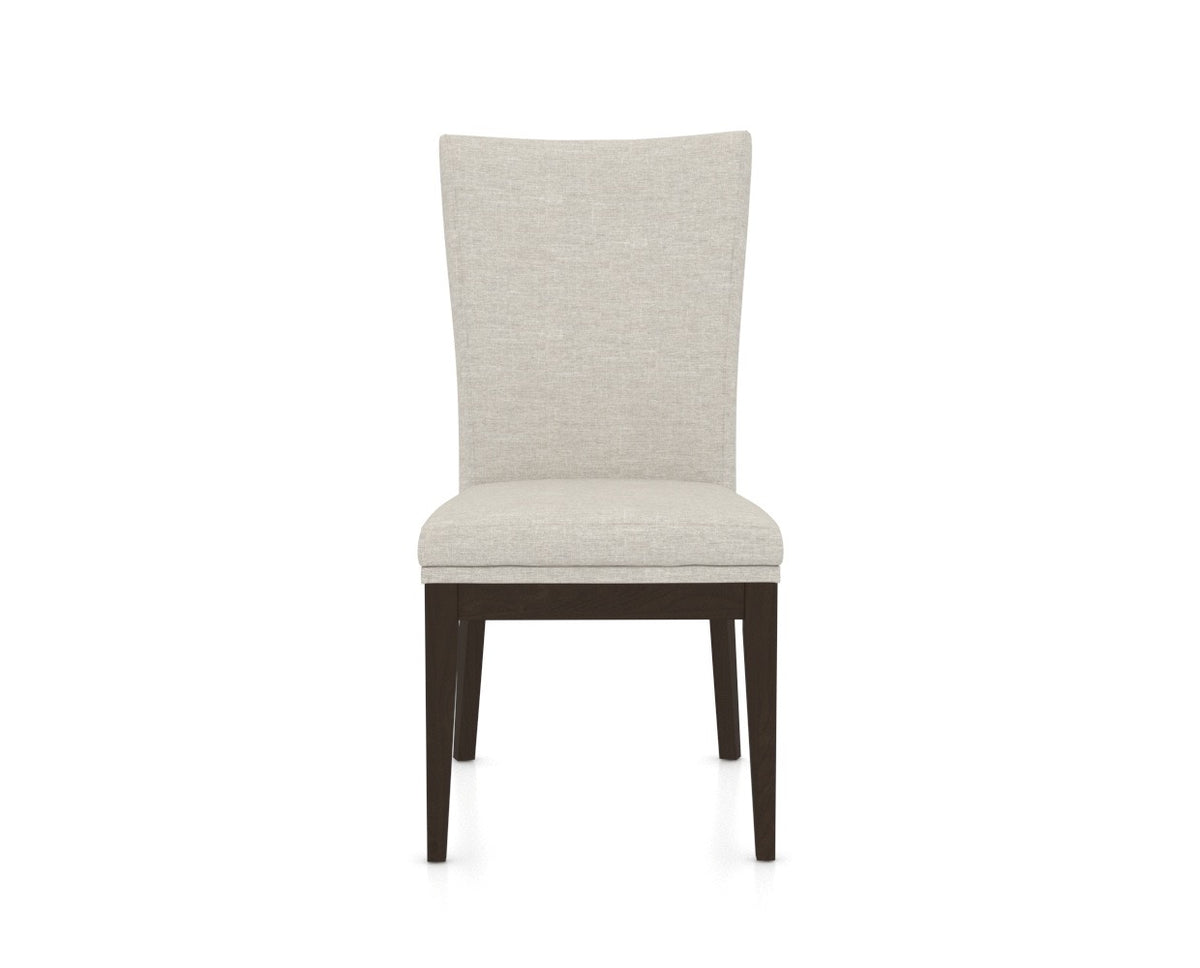 Canadel Frank Dining Chair in Davy's Grey, TB Fabric, front view